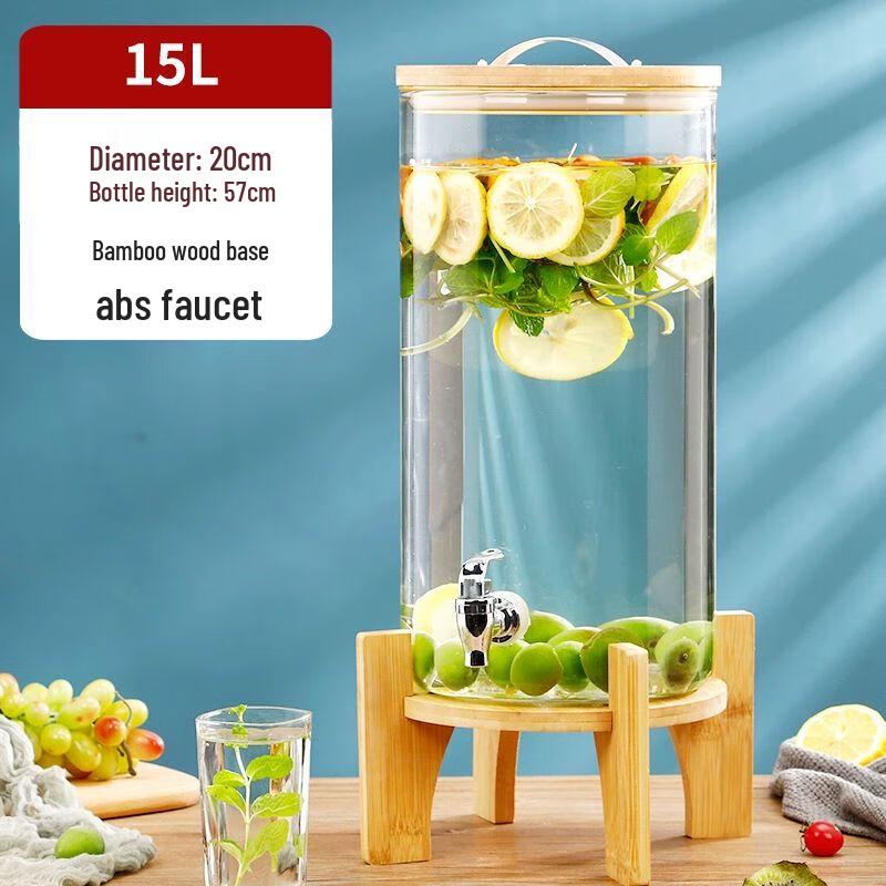 High-Temperature Glass Brewing Jar with Faucet