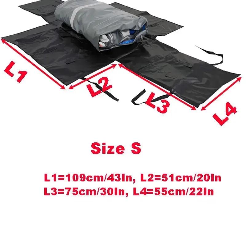 Inflatable Boat Storage Bag PVC Boat Carrying Bag Kayak Folding Storage PVC Inflatable Boat Foldable Storage Bag for Car Size S