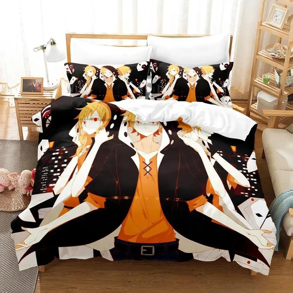 Kagerou Project Bedding Set Cartoon Anime Three-piece Set Adult Kid Bedroom Duvet Cover Sets 3D Kawaii Impression Textile