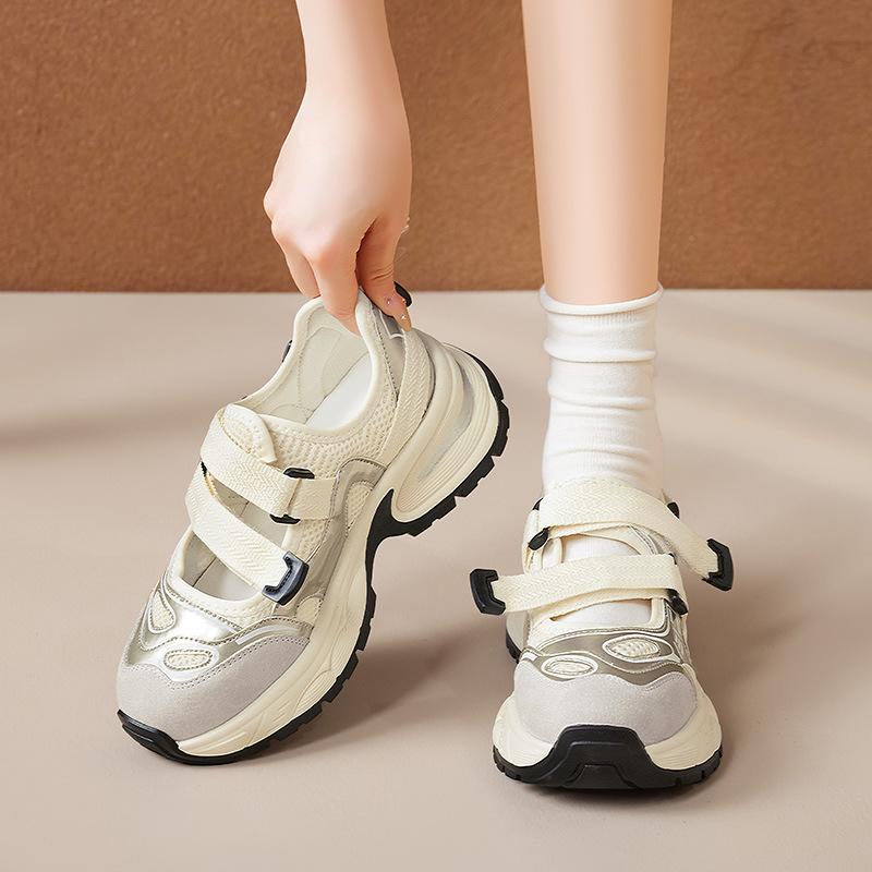 Augustine Daddy Sandals Women's 2025 New Summer Wear Thick-soled High Casual Sports Thin Baotou Sandals