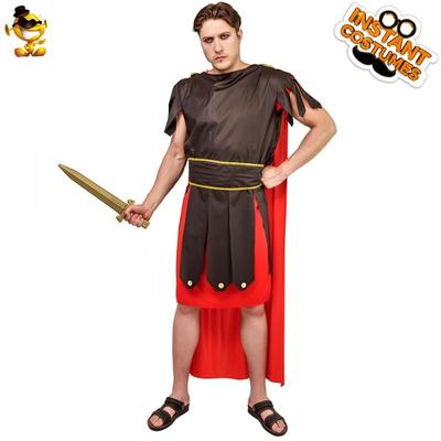 Costume de guerrier médiéval ancien pour adulte homme Halloween costume de scène, combinaison de gladiateur pour homme