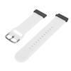 26mm Silicone Watch Strap Flexible Adjusted Replacement Wristband Strap for Fenix 7X 6X 5X White