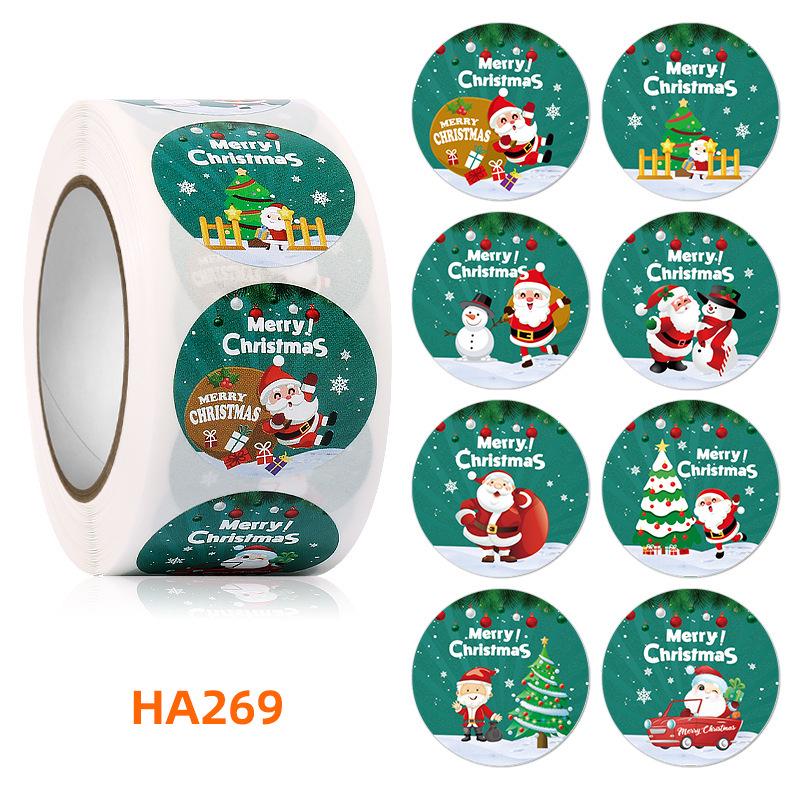 Santa Claus Christmas Sealing Stickers - Gift Wrap & Box Decoration