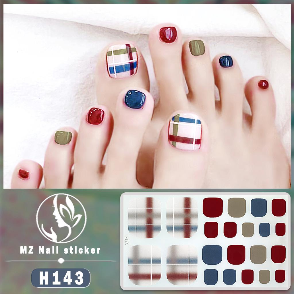 H New Nail Sticker 3D Diamond Nail Sticker Waterproof Long-lasting White Nail Sticker