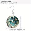 Chic Wave Turtle Acrylic Dangle Earrings For Women 2D Flat Earrings Summer Earrings Y2K Fashion Earrings Vacation Casual Earrings Female Gift
