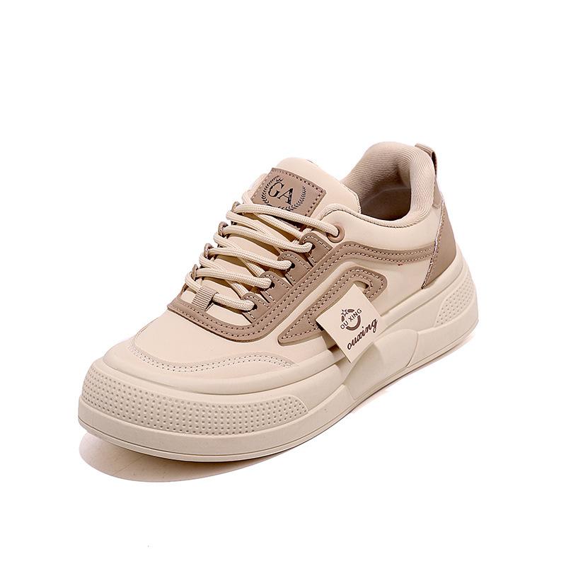 2025 spring little white shoes new Korean version ins female students height increase platform sports board shoes casual shoes female Q2006