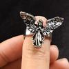 Vintage Punk Distressed Angel Couple Ring Gothic Geometric Angel Five Finger Rings Hip Hop Hyperbole Anime Ring Jewelry