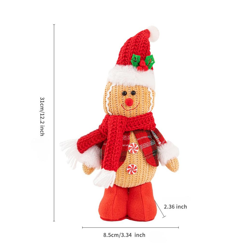 Christmas Figurine, High-end Knitted Pointed Hat Sitting Posture, Dwarf Plush Ornament, Decorative Items