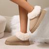 Fashion Winter Thicken Plush Warm Snow Boots for Women Plus Size 36-43 Non Slip Cotton Padded Shoes Woman faux fur platform Ankle Boots