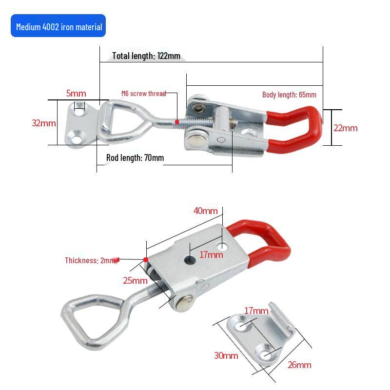 30 Stainless Steel Quick Release Adjustable Toggle Latch Lock Clip Box Buckle
