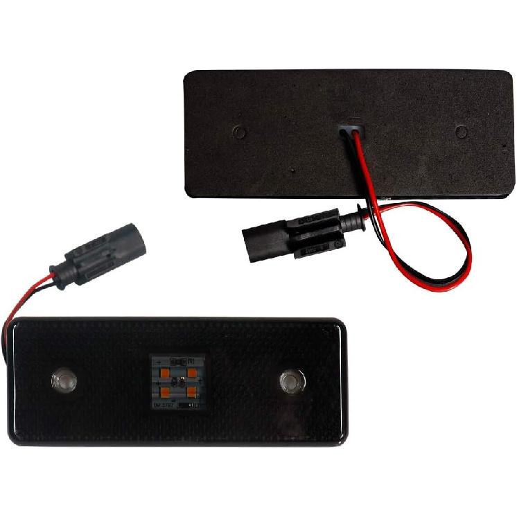 Smoked Lens LED Side Marker Light Kit Compatible with 2015-2018 Mercedes W463 G-Class G550 G63 G65 AMG, Replace Front/Back OEM Sidemarker Lamps…