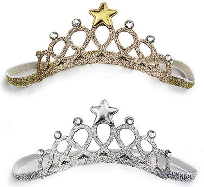 Aloala Tiara Crown Hairband Star Hair Accessory Hair Ornament for Girls and Children