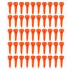 50Pcs Plastic Golf Tees for Irons Hybrids Par Threes Low Profile Woods And The Driving Range Short Golfing Tees for Lower Friction And Longer Distance