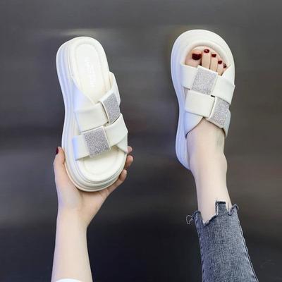 Sommer-Slipper für Mädchen, dicke Sohle, einfach, Schwammsohle