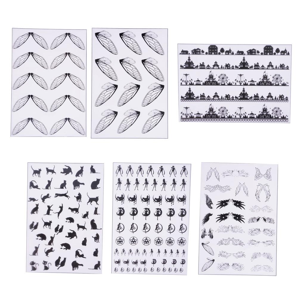 Sticker Good Viscosity Different Shapes Paster Beautiful Craft Home Decoration Card Making Calendar Photo Album