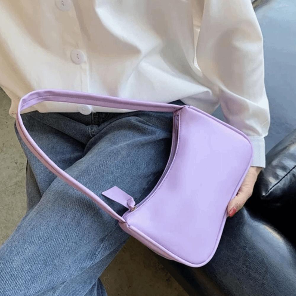 Underarm Style Retro Forearm Bag Minimalist Design PU Leather Bag Single Shoulder Bag  Female Use