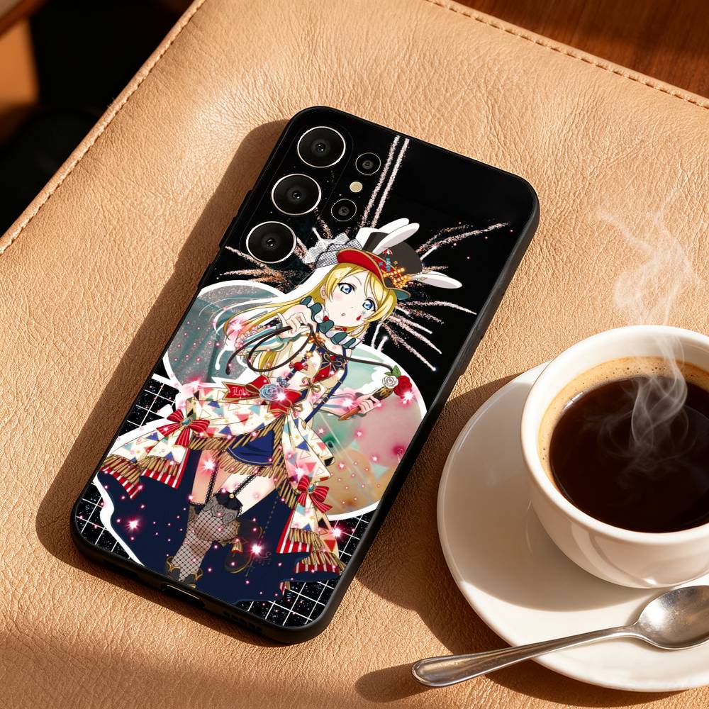 Love Live School Ldol Diary Phone Case For Samsung S26,S25,S24,S21,S22,S23,S30,Ultra,S20,FE,Lite,10,9,Black Cover