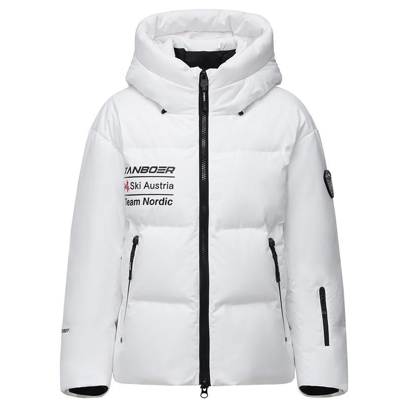 

Tanboer Unisex Outdoor Ski Goose Down Thickened Short Sports Jacket 550380A M (165)