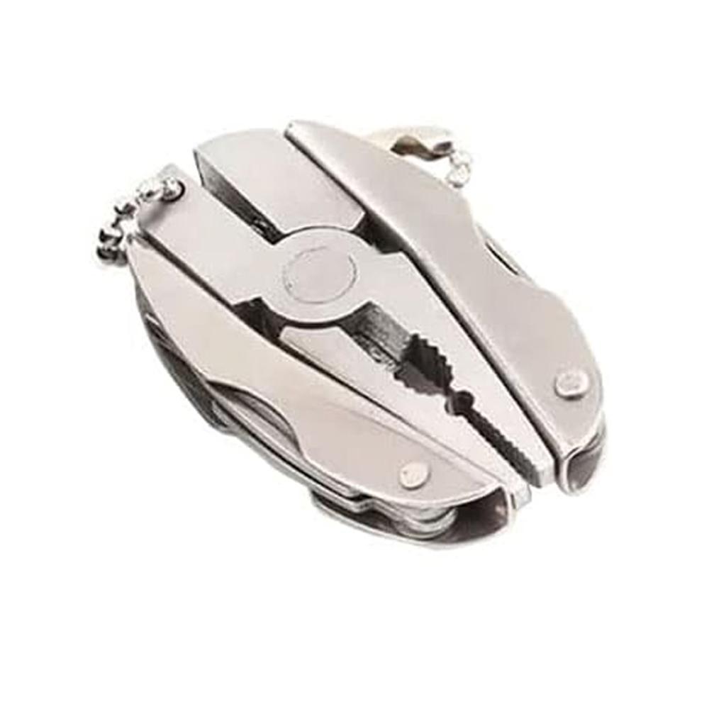 Portable Stainless Steel Multi-Tool Pliers Knife Keychain Screwdriver Travel Kits Perfect For Outdoor Use