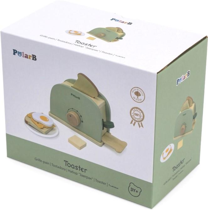 Viga Toys PolarB Wooden Toaster with Accessories (6971608442155)