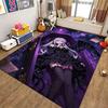 Twin Catgirls Black Lingerie Printed Rug Thick Nonslip Carpet For Gaming Room Study Living Room Home Party Decor Christmas Gift