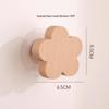 Creative Beech Wood Adhesive Hooks – Funny Animal Design Coat & Hat Hooks for Behind-the-Door Use