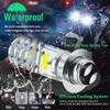 2Pcs 9-48V ATV LED Bulbs White,1800LM Hi-Lo Beam 4COBs H6M P15D LED Bulbs for or Motorcycle,Y amaha,ATVS Y FM350 450 400 660 700 Raptor.