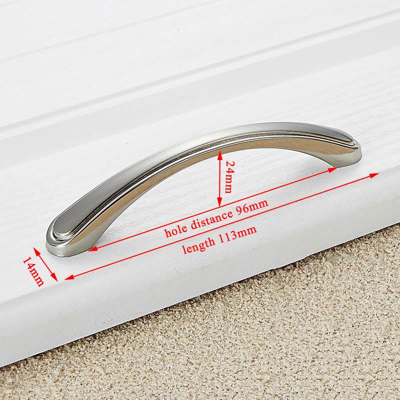 KAK Zinc Alloy Modern Cabinet Handles Kitchen Cupboard Door Pulls Drawer Knobs Handles Wardrobe Pulls Furniture Handle Hardware