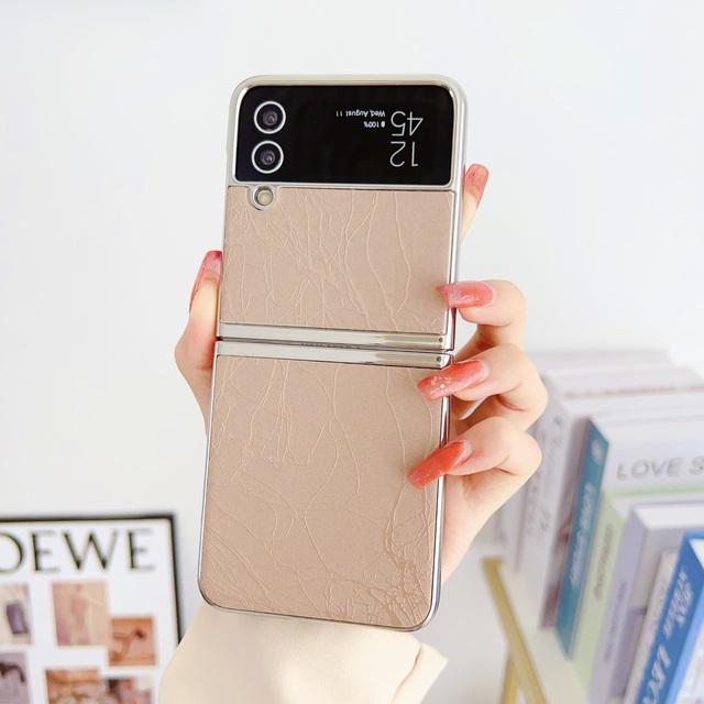 Pre Samsung Galaxy Z Flip 4 3 5g Puzdro Luxusné galvanicky pokovované s ochranou objektívu Nárazuvzdorný pevný zadný kryt odolný voči pádu Príslušenstvo
