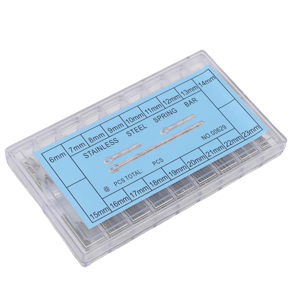 270 Pcs Watch Link Pins 6 to 23mm 18 Sizes Stainless Steel Watch Bracelet Link Pin for Watchmaker Repair Shop