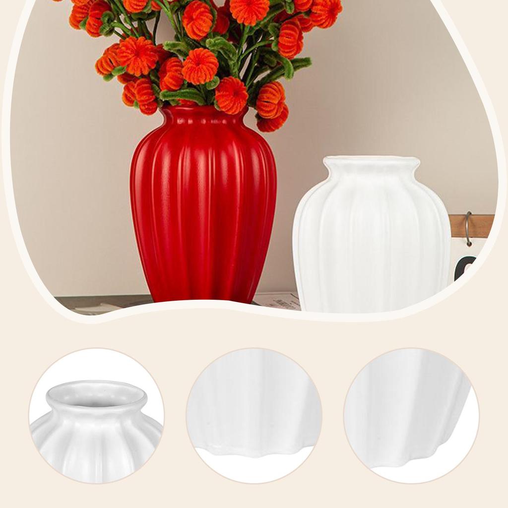 Elegant Flower Vase Decorative Planter Versatile Home Decoration for Living Room Bookshelf Entrance Table