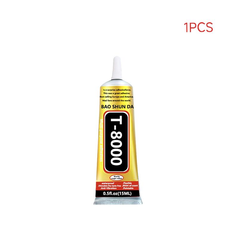

1/5Pcs Electronic Component Contact Adhesive Sealant T-8000 Precision Clear Glue For Jewelry Shoe And Phone Repair DIY Adhesive 15ml 1pcs