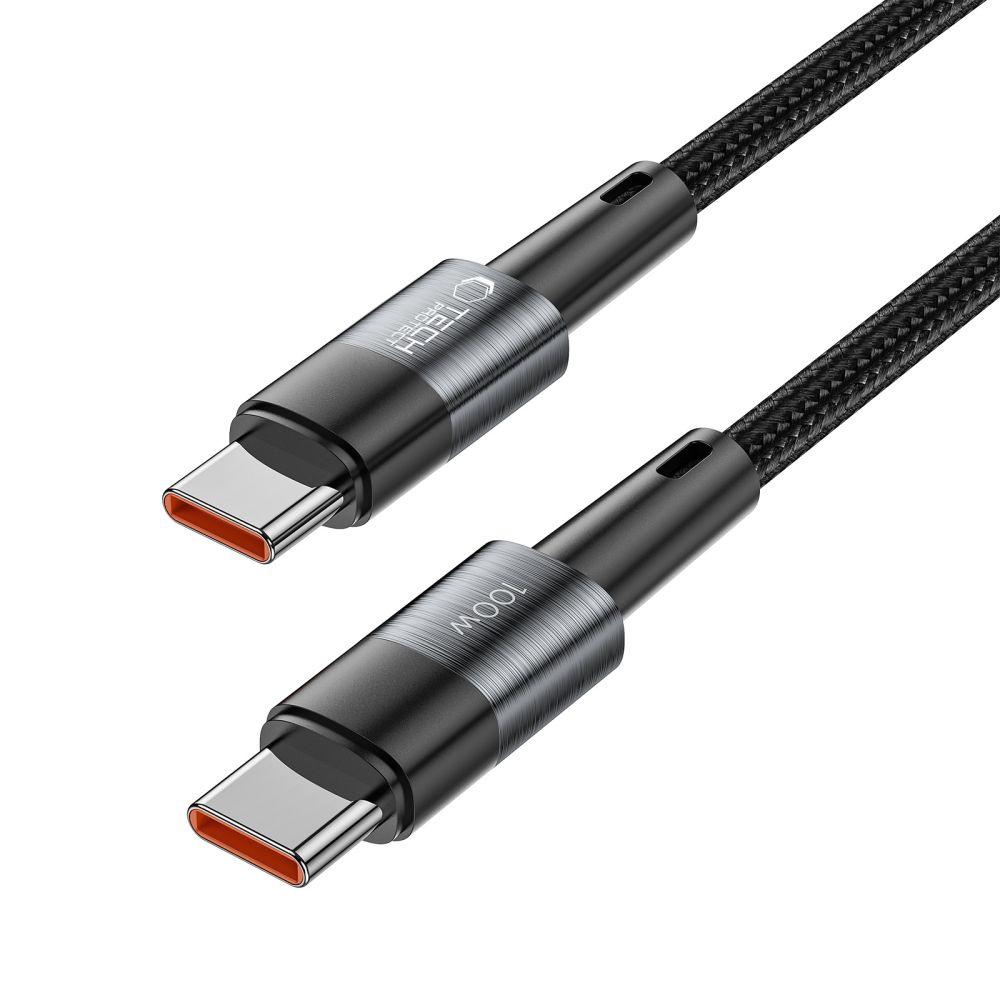 Kabel przewód USB-C UltraBoost PD 100W 5A 0.25m - szary