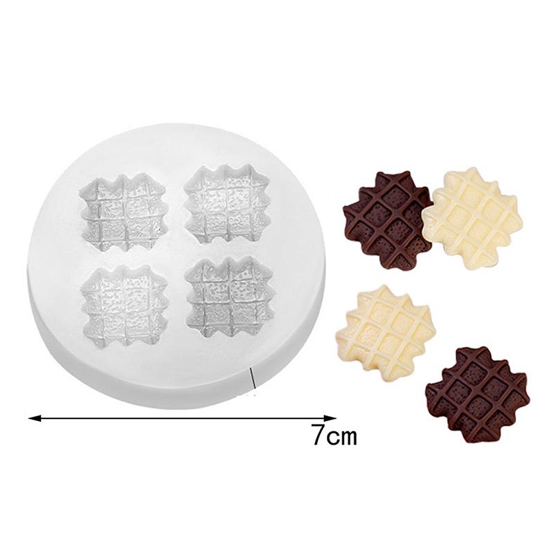Diy Cream Biscuit Silicone Mould Cake Decoration Waffle Chocolate Mold Hand Made Dessert Baking Kitchen