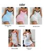 2025 Heart Print Slim Fit Lace V-Neck Women's Camisole Nightgown Pajamas