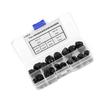 70pcs M3 M4 M5 M6 M8 M10 Nylon Acorn Nut Kit Dome Head Cap Hex Nuts