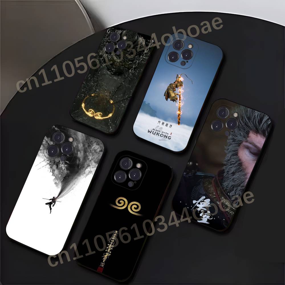 B-BlackMyth W-Wukong Phone Case For iPhone 17,16,15,14,13,12,11,Pro,Max,Plus Shockproof Cover