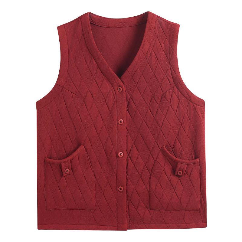 Gilet Lâche Grande Taille Mode Printemps pour Femmes d'Âge Moyen et Âgées