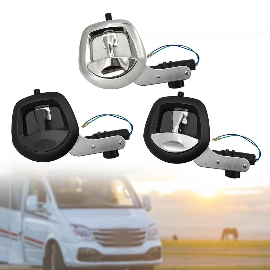 RV Door Lock Home Door Handle Latch Assembly Waterproof RV Storage Lock Door Latch Handle for Cargo Hauler Trailer Car