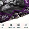 1Pc Skull Couple Print Flannel Blanket, High quality Comfortable for All Seasons, Home Decor, Warmth and Comfort, Perfect for Christmas Gifts