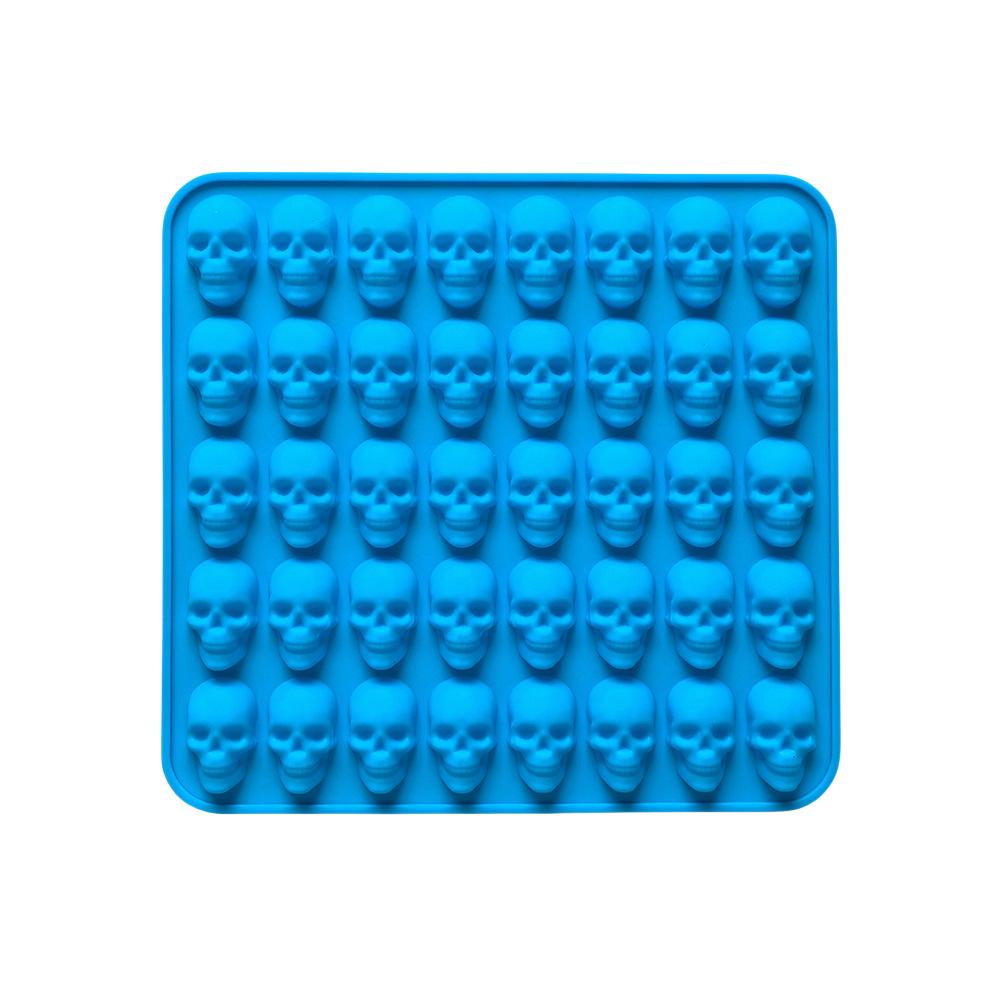 40 Holes Skull Ice Cube Silicone Mold Halloween Creative Decoration Reusable Bar Party Ice Making DIY Candy Chocolate Baking