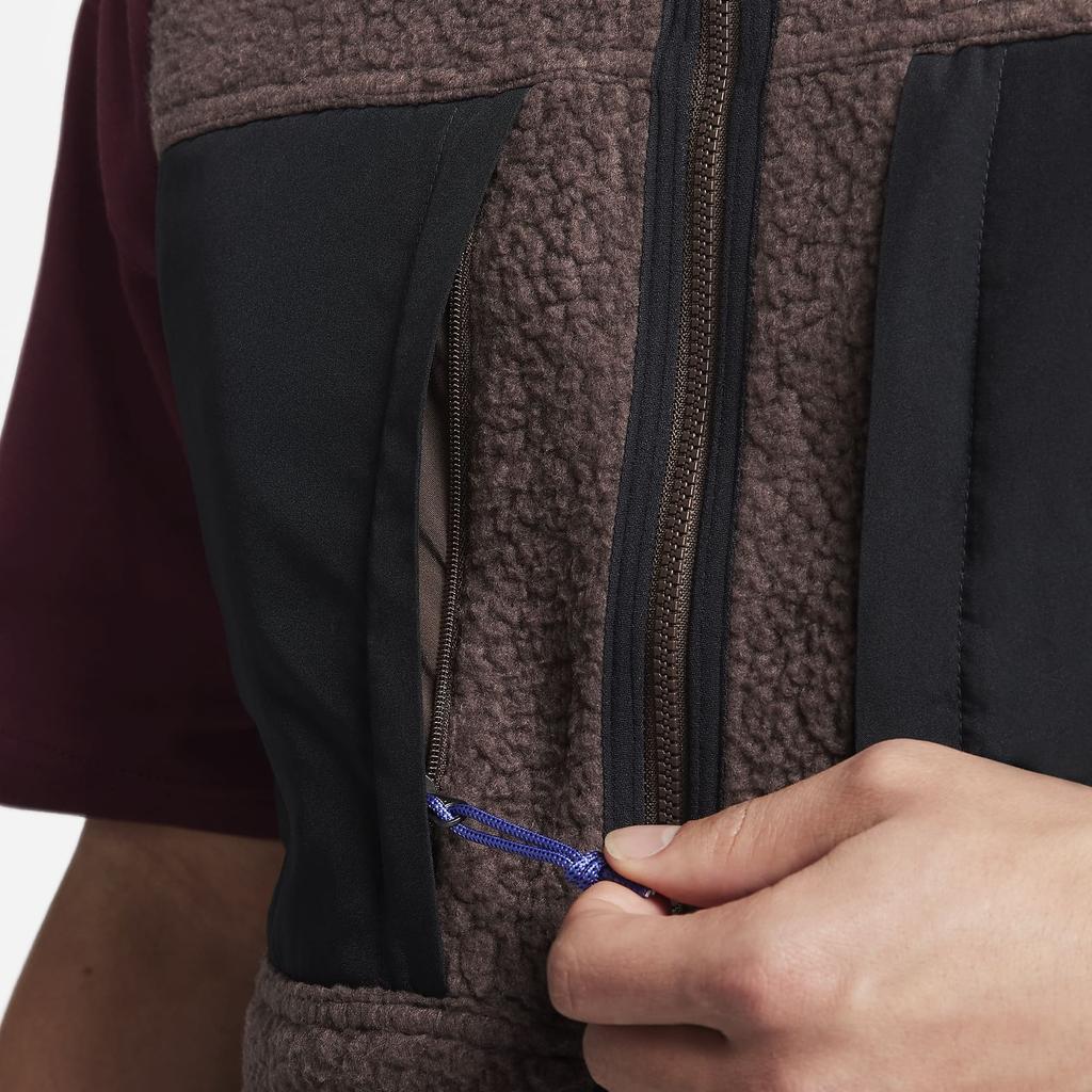 Nike ACG Color Block Stand Collar Zip Casual Vest Men vests Baroque-Brown FN2449-237
