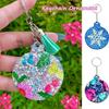 Resin Silicone Circle Keychain Molds Christmas Ornament Molds for Jewelry Making