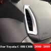 Car Front Side Air Condition Vent Cover Trim For Toyota CHR C-HR 2016 2017 2018  Carbon Fiber Interior Moulding Accessories