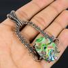 Abalone Shell 999 Copper Wire Wrapped Pendant, Handmade Gemstone Pendant Jewelry, Gifts For Wife Brand New Pendant