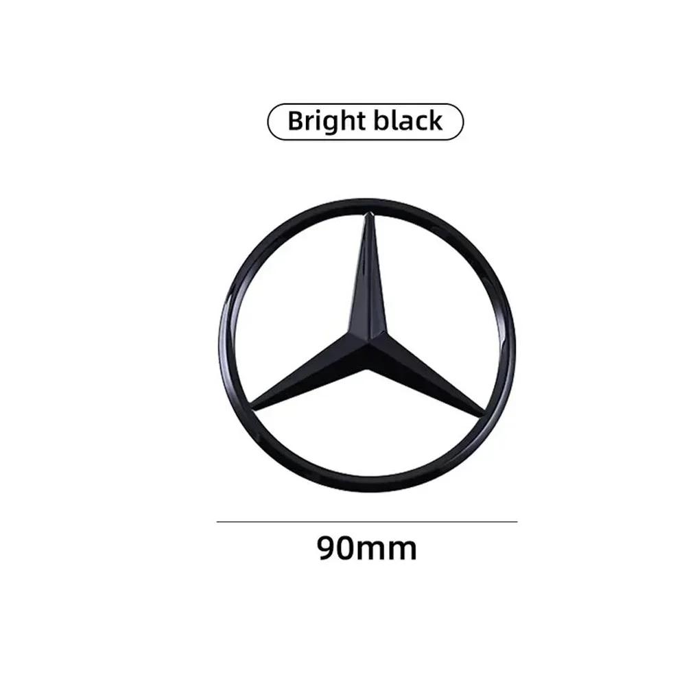 

Car Sticker 90mm Car Rear Trunk Middle Badge Emblem Sticker Decal For Mercedes Benz W203 W211 W204 W210 W212 Cla W205 W213 CLA C