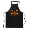 Kitchen Apron with Halloween Print Scary Funny Pumpkin Smile