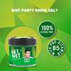 Set Nasses Styling Haar Gel für Männer - Party Glanz 250g | Starker Halt, Hoher Glanz