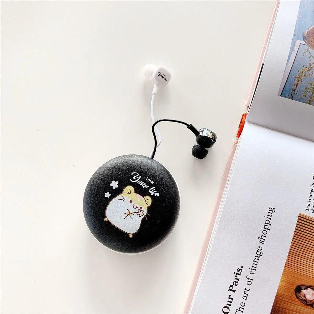 Carrying Bag Bass Handfree Ear Phones Cartoon Cat Paw Headset Wired Earbuds On-ear Headphones