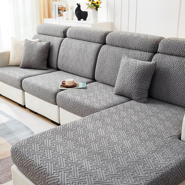 New Jacquard Sofa Covers Thicken Sofa Seat Cushion Cover Sofa Slipcover Stretch Sofa Cover Pets Kid Furniture Protector For Home